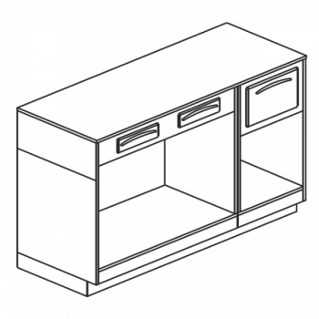 BANCO MACCHINA CAFFE\' CON CASSETTO DI SERVIZIO