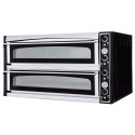 FORNO PIZZA ELETTRICO LINEA GLASS - CONTROLLO MECCANICO - 2 CAMERE