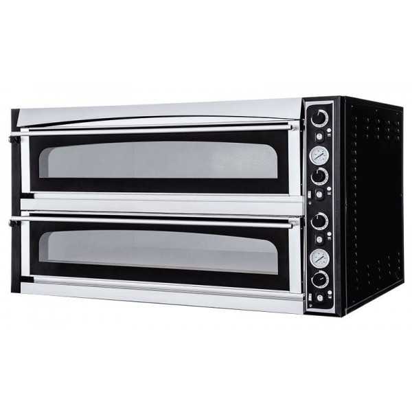 FORNO PIZZA ELETTRICO LINEA GLASS - CONTROLLO MECCANICO - 2 CAMERE