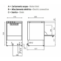 LAVABICCHIERI ELETTRONICA CON CESTO TONDO Ø 41 cm