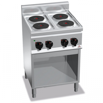 CUISINIÈRE ÉLECTRIQUE 4 PLAQUES RONDES SUR MEUBLE - SÉRIE 60