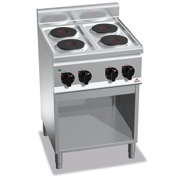 CUISINIÈRE ÉLECTRIQUE 4 PLAQUES RONDES SUR MEUBLE - SÉRIE 60