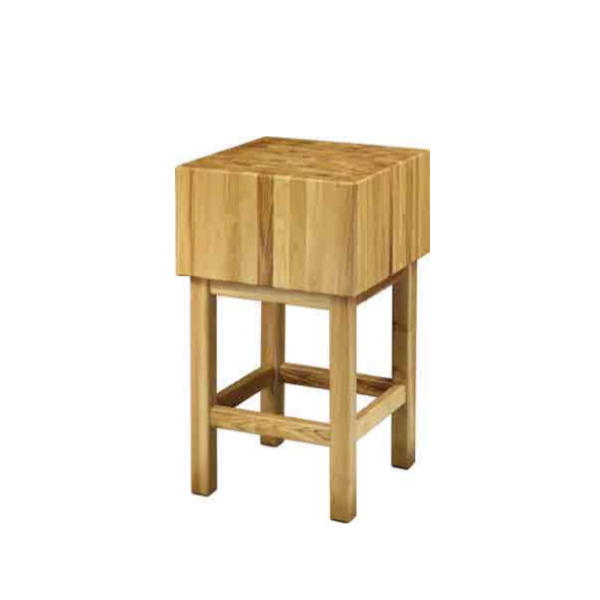 PILE EN BOIS D'ACACIA AVEC TABOURET