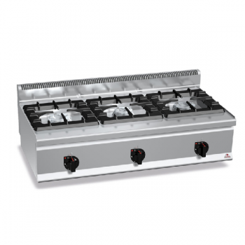 cucina elettrica bi941eb / l 4 fuochi a gas + 2 piastre elettriche