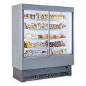 ESPOSITORE MURALE REFRIGERATO PER SALUMI E LATTICINI CON PORTE SCORREVOLI - PROFONDITA\' 60 cm