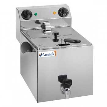 FRITEUSE ÉLECTRIQUE 6 LITRES AVEC ROBINET DE VIDANGE
