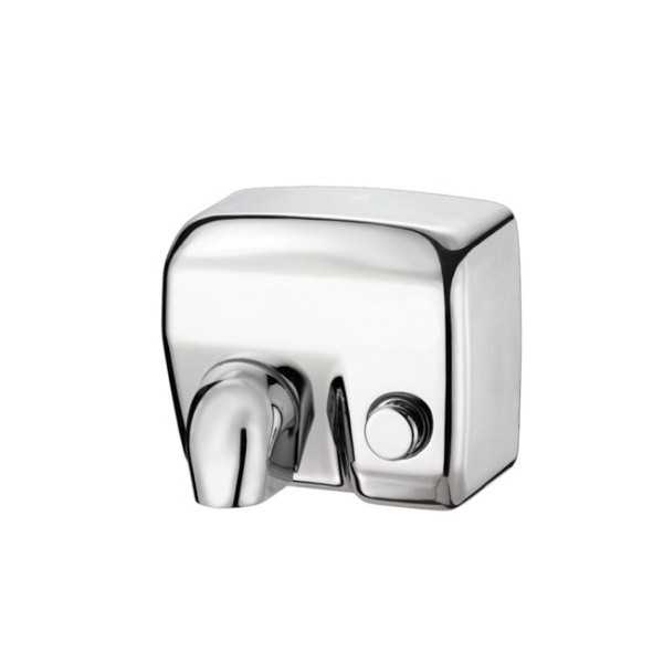 SÈCHE-MAINS ÉLECTRIQUE HAMET CHROME AVEC BOUTON POUSSOIR ET RÉSISTANCE SÈCHE-MAINS ÉLECTRIQUE HAMET CHROME AVEC BOUTON POUSSOIR ET RÉSISTANCE