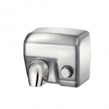SÈCHE-MAINS ÉLECTRIQUE HAMET SATIN AVEC BOUTON POUSSOIR ET RÉSISTANCE