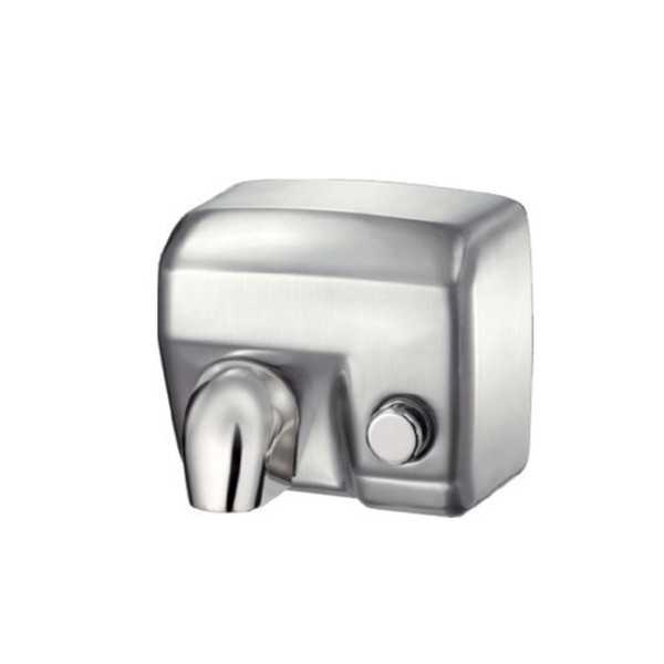 SÈCHE-MAINS ÉLECTRIQUE HAMET SATIN AVEC BOUTON POUSSOIR ET RÉSISTANCE SÈCHE-MAINS ÉLECTRIQUE HAMET SATIN AVEC BOUTON POUSSOIR ET RÉSISTANCE