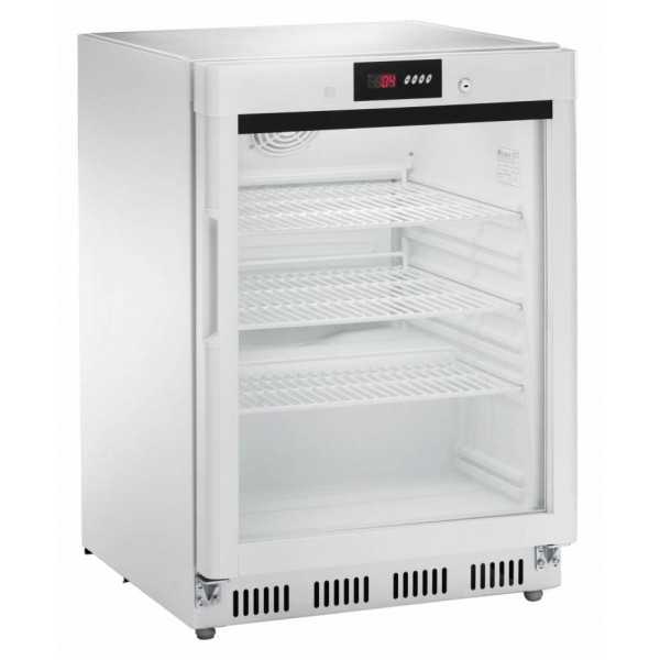Vitrine réfrigérée numérique statique positive +2 +8°C 140LT Avec porte vitrée