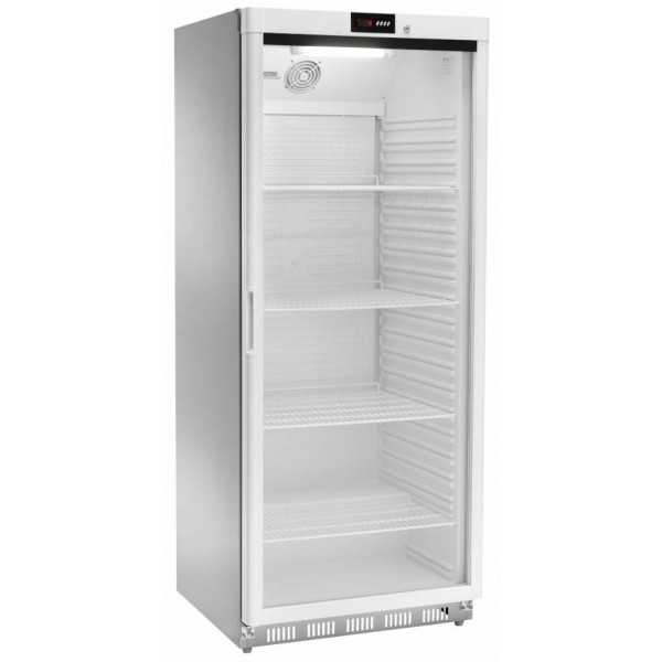 Armoire réfrigérée numérique statique positive 0 +8°C 580LT Acier inoxydable + porte vitrée