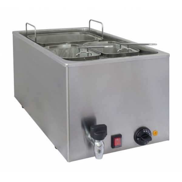 CUISEUR À PÂTES ÉLECTRIQUE EN ACIER INOXYDABLE 1 BOL - CAPACITÉ 25 LITRES CUISEUR À PÂTES ÉLECTRIQUE EN ACIER INOXYDABLE 1 BOL - CAPACITÉ 25 LITRES