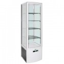 ESPOSITORE REFRIGERATO VERTICALE - VETRO SU 4 LATI - VENTILATO - CAPACITA\' Lt 280