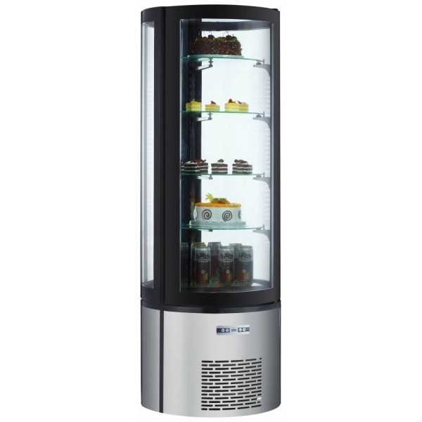 Espositore refrigerato pasticceria 5 ripiani - Capacità  400 Litri - Illuminazione a LED