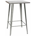 TABLE Metal frame painted with transparent paint L65 x D65 x H107 cm. Mod. 1267