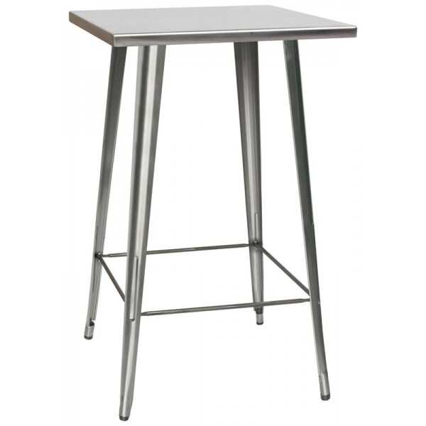 TABLE Metal frame painted with transparent paint L65 x D65 x H107 cm. Mod. 1267 TABLE Metal frame painted with transparent paint L65 x D65 x H107 cm. Mod. 1267
