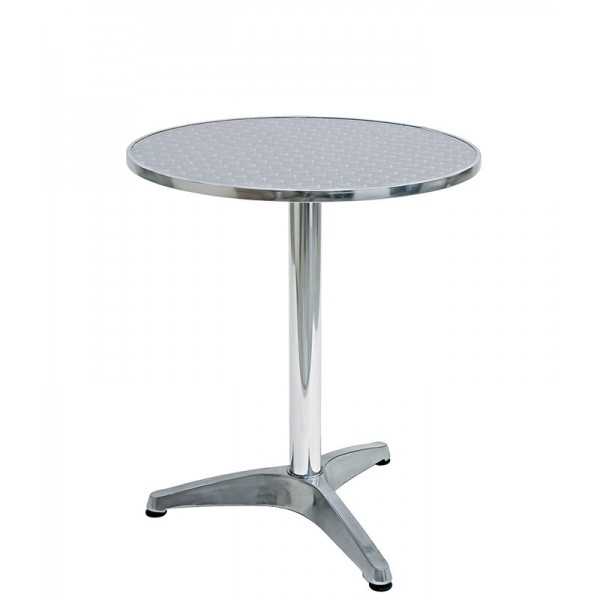 Table ronde avec base en aluminium Table ronde avec base en aluminium