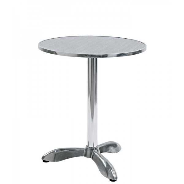 Table ronde avec base en aluminium Table ronde avec base en aluminium