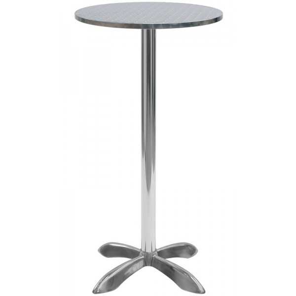 Table ronde avec base en aluminium Table ronde avec base en aluminium