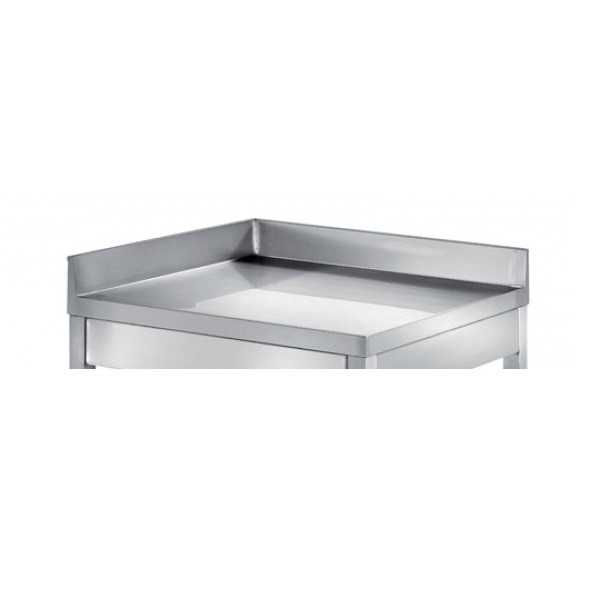 Tavolo In Acciaio Inox 100% AISI 304 cm 50x70x95h Banco Con Ruote  Professionale