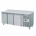 TAVOLO REFRIGERATO 3 PORTE CON ALZATINA PER TEGLIE 60 x 40 cm