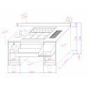 WORKSTATION PER COCKTAIL IN ACCIAIO INOX