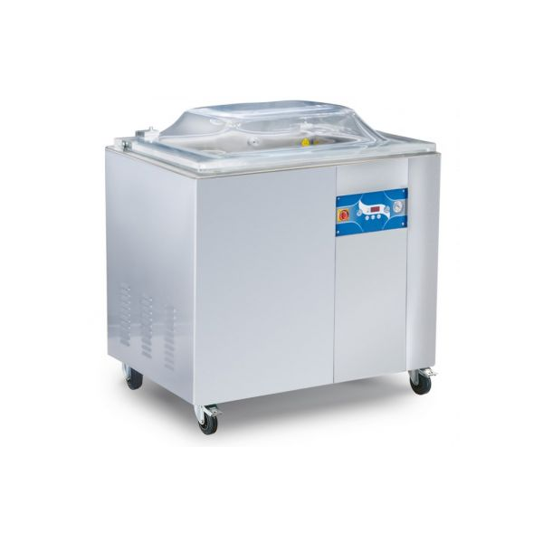 MACHINE D'EMBALLAGE SOUS VIDE À CHAMBRE SUR ROUES - BARRE DE SOUDURE 90 et 50 cm
