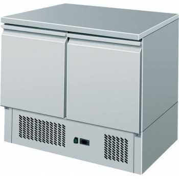 SALADETTE A 2 PORTE CON PIANO IN ACCIAIO INOX