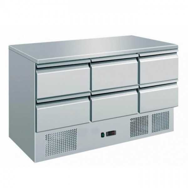 SALADETTE 6 TIROIRS EN ACIER INOXYDABLE
