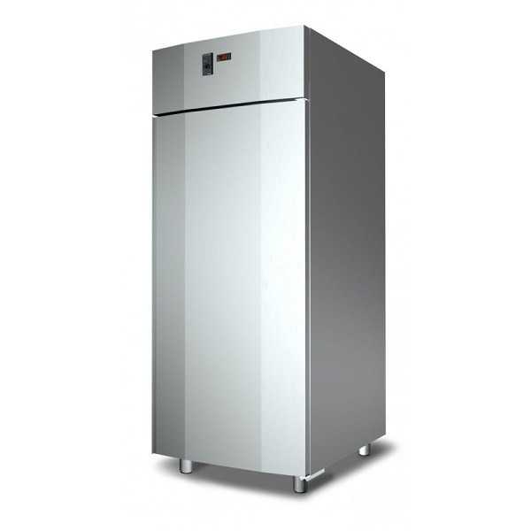 Armoire à glaces réfrigérée monobloc en acier inoxydable pour plateaux de 60 x 80 cm - 900 L - Température -18/-25 °C