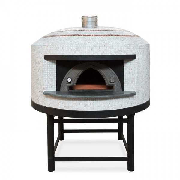 Four à pizza au feu de bois en mosaïque de la ligne Naples