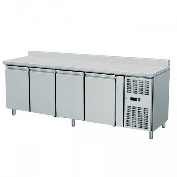 TABLE RÉFRIGÉRÉE 4 PORTES AVEC ÉCRAN ARRIÈRE DE 60 cm DE PROFONDEUR TABLE RÉFRIGÉRÉE 4 PORTES AVEC ÉCRAN ARRIÈRE DE 60 cm DE PROFONDEUR