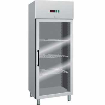 ARMADIO REFRIGERATO CON PORTA IN VETRO - 650 L - TEMPERATURA -2/+8 °C