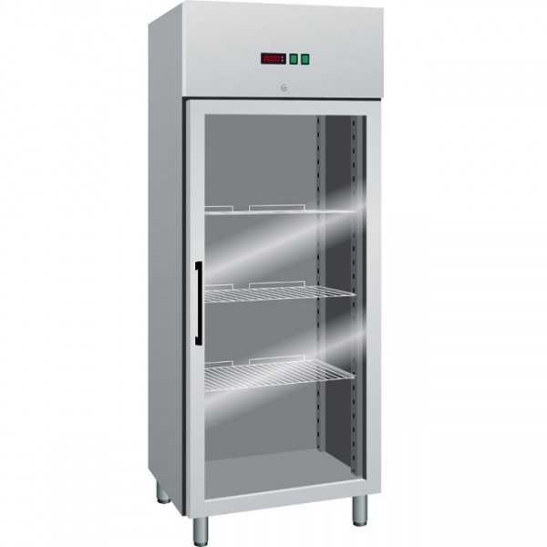 ARMADIO REFRIGERATO CON PORTA IN VETRO - 650 L - TEMPERATURA -2/+8 °C