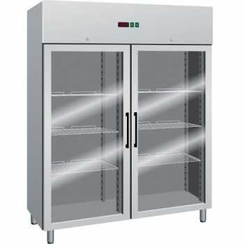 ARMADIO REFRIGERATO CON PORTA IN VETRO - 1333 L - TEMPERATURA -2/+8 °C