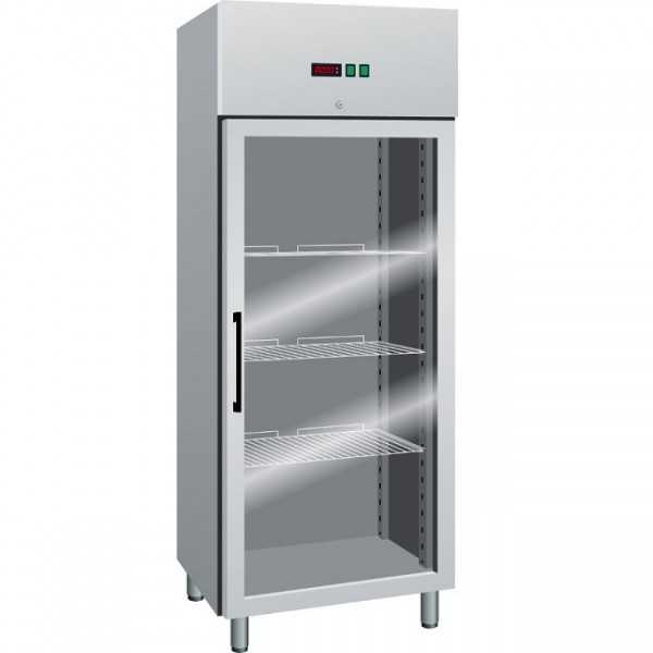 ARMOIRE RÉFRIGÉRÉE AVEC PORTES VITRÉES - 650 L - TEMPÉRATURE -18/-22 °C