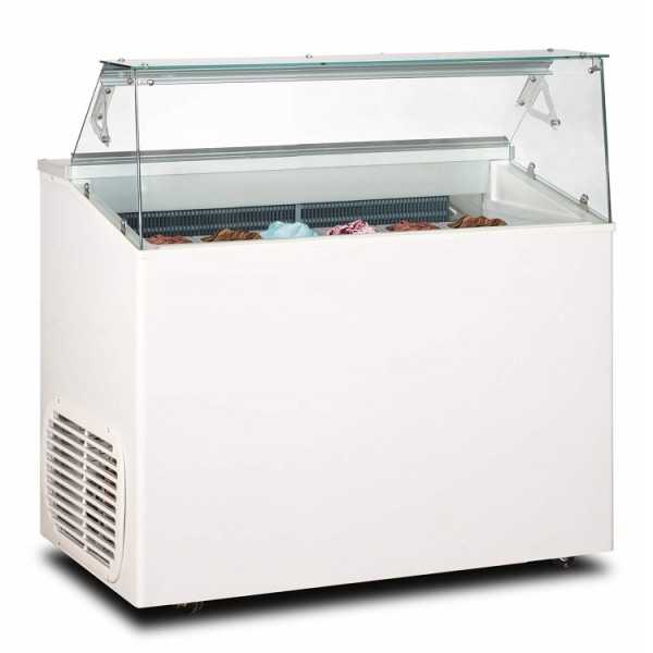 VETRINA GELATO CON RISERVA - LINEA TOP - TEMPERATURA -20° / -15° C