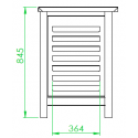 SUPPORTO PER FORNO - L.61 x P.68 x H.85 cm - PORTATEGLIE DA 8 TEGLIE GN 1/1