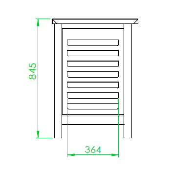 SUPPORTO PER FORNO - L.61 x P.68 x H.85 cm - PORTATEGLIE DA 8 TEGLIE GN 1/1