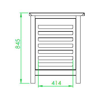 SUPPORTO PER FORNO - L.77 x P.66 x H.85 cm - PORTATEGLIE DA 8 TEGLIE 60 x 40 cm