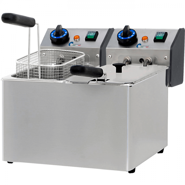 FRITEUSE ÉLECTRIQUE 4+4 LITRES