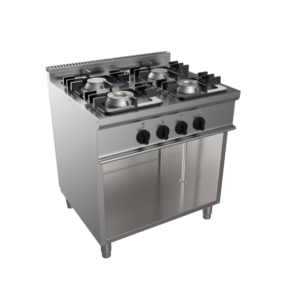 Cuisinière à gaz 4 feux sur meuble Easy Line
