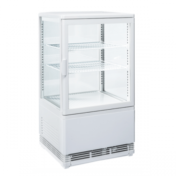 Espositore refrigerato con vetro su 4 lati 58 litri - L.43 x P.39 x H.81 cm