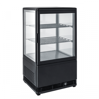 Espositore refrigerato con vetro su 4 lati 58 litri - L.43 x P.39 x H.81 cm