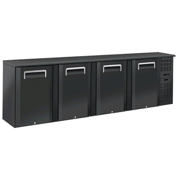 Comptoir arrière réfrigéré 4 portes battantes - L.254 x P.51 Comptoir arrière réfrigéré 4 portes battantes - L.254 x P.51