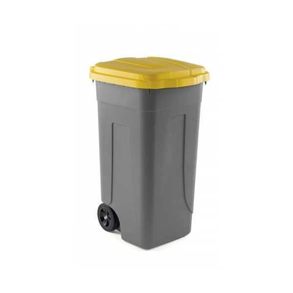 Poubelle en polyéthylène 80 litres pour la collecte sélective des déchets - L.54 x P.49 x H.85 cm Poubelle en polyéthylène 80 litres pour la collecte sélective des déchets - L.54 x P.49 x H.85 cm