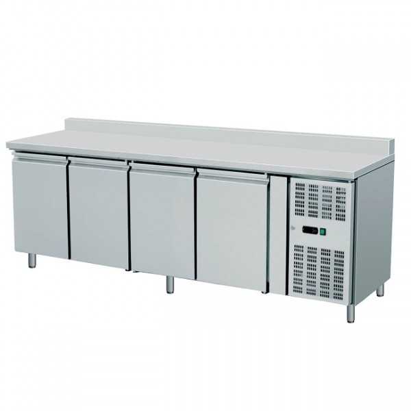 Table congélateur 4 portes avec dosseret - L.223 x P.70 x H.96 cm Table congélateur 4 portes avec dosseret - L.223 x P.70 x H.96 cm