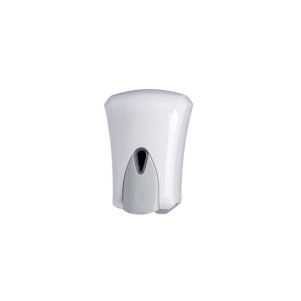 Distributeur de savon et de gel désinfectant en ABS blanc de 1 litre