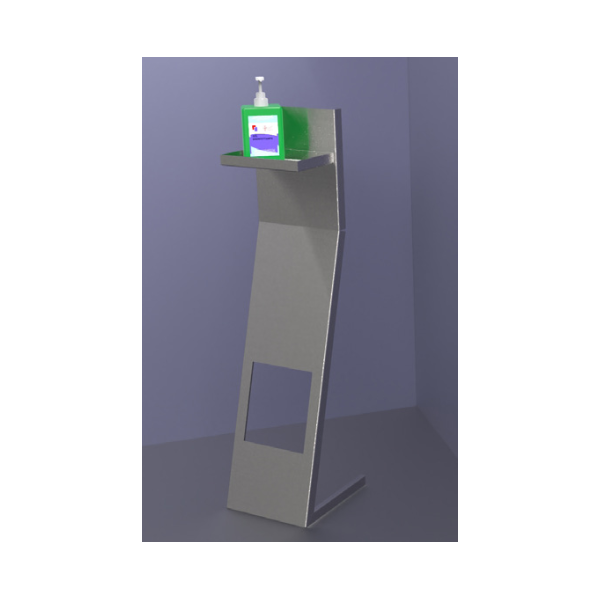 Colonna igienizzante per dispenser gel in acciaio inox - L.28 x P.29 x H.112 cm Colonna igienizzante per dispenser gel in acciaio inox - L.28 x P.29 x H.112 cm