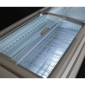 ECP317 - Pozzetto congelatore capacità 300 L con porte a vetro scorrevoli